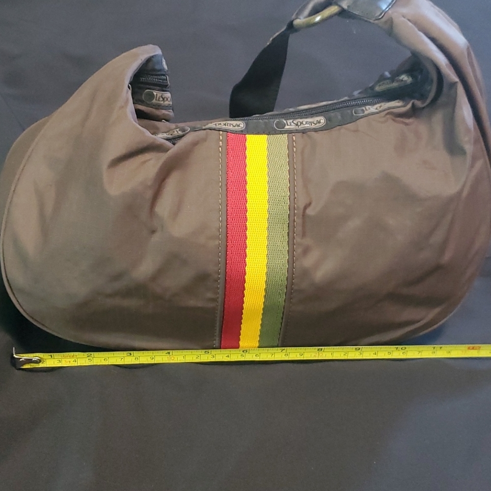 Gently Used - LeSportsac for Gwen Stefani Lamb Hobo Rasta Purse - Picture 4 of 6